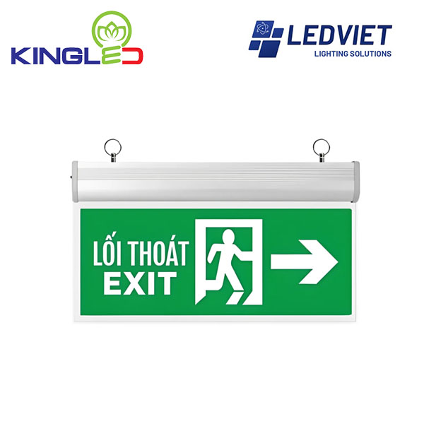 Đèn Exit Chỉ Hướng Mica Phải Kingled EXM-3-2M-P 2 Đèn exit chỉ hướng Phải Kingled