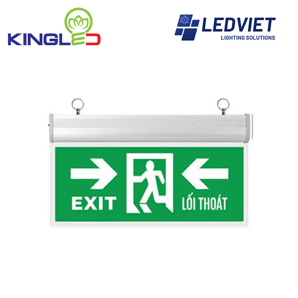 Đèn Exit Chỉ Hướng Vào Trong Mica Kingled EXM-3-2M-VT 2 Đèn exit chỉ hướng vào trong Kingled