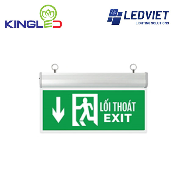 Đèn Exit Chỉ Hướng xuống Mica Kingled EXM-3-2M-X 2 Đèn exit chỉ hướng Xuống Kingled
