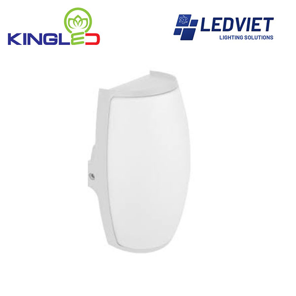 Đèn Tường Tràn Viền KingECO DTTV-18-V/T-T 2 Đèn tường tràn viền KingECO trắng