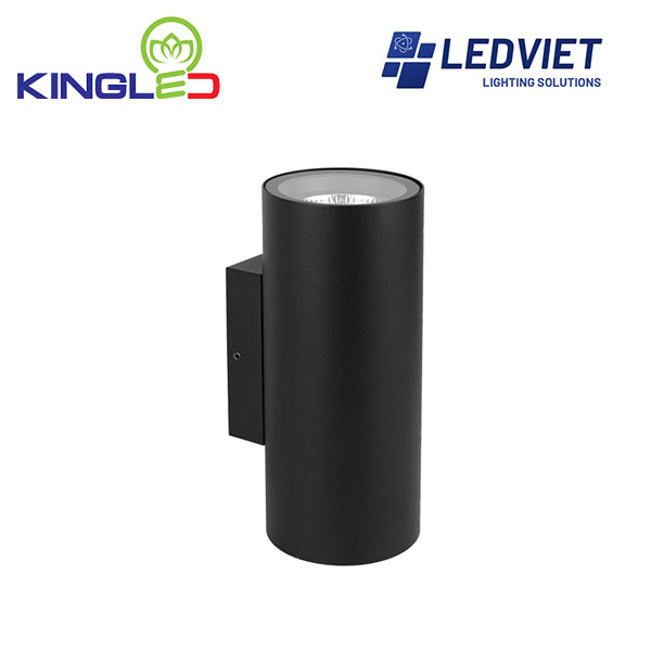 Đèn Led gắn tường ngoài trời 6W*2 vỏ đen LWA0047-2S-BK 2 Đèn Led gắn tường ngoài trời 6W*2 vỏ đen