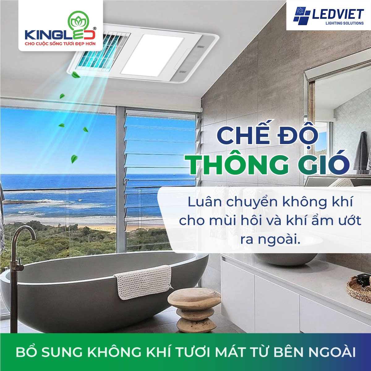 Chế độ thông gió của quạt điều hòa